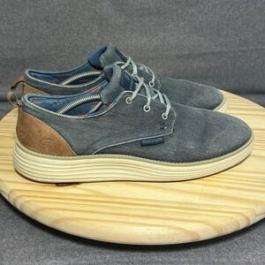 Skechers Men's Blue Denim Chukka Sneakers Casual Comfort Size 11.5